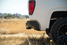 DV8 Offroad rear bumper RBCS1-03 for GMC Sierra 1500 2019–2025, heavy duty steel aftermarket bumper for off-road and replacement use