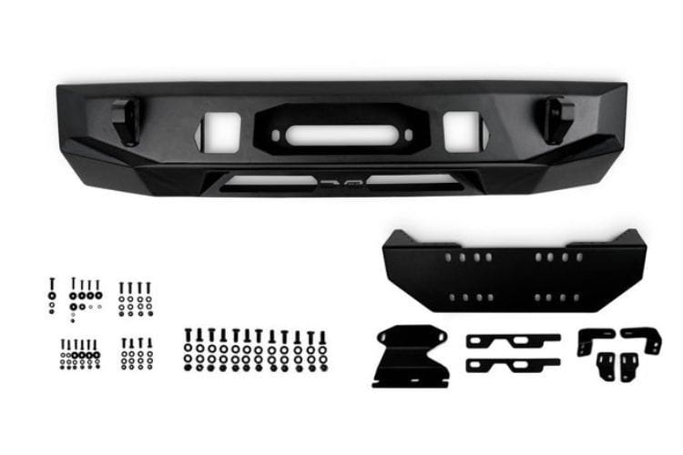 DV8 Offroad Centric Series Front Bumper FBTT2-05 for 2022-2026 Toyota Tundra, rugged DV8 Centric winch-ready bumper for trucks