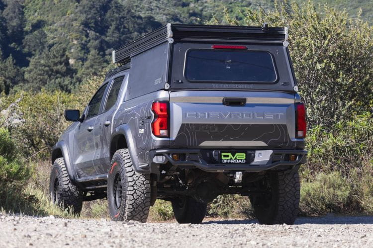 DV8 Offroad tube rear bumper RBCS3-04 for 2023-2026 Chevy Colorado durable offroad tube bumper and dv8 offroad rear bumper