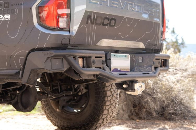 DV8 Offroad tube rear bumper RBCS3-04 for 2023-2026 Chevy Colorado durable offroad tube bumper and dv8 offroad rear bumper