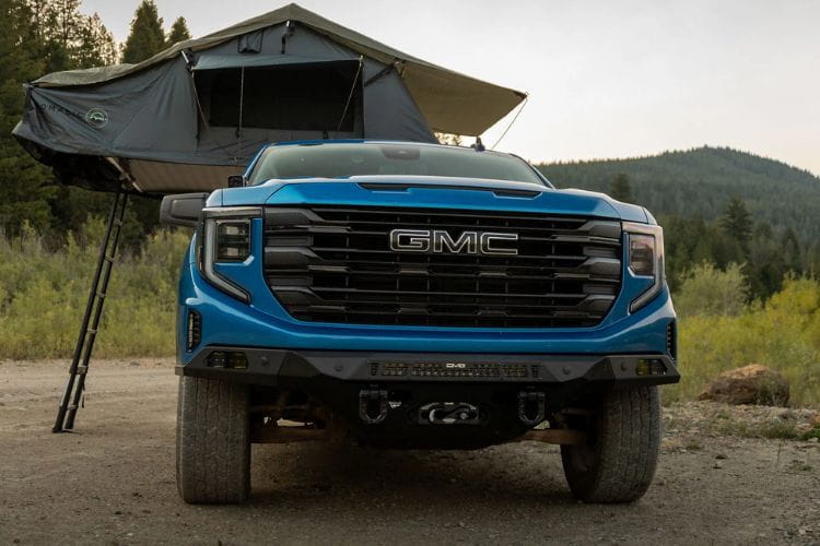 DV8 Offroad Spec Series front bumper FBGC1-03 for 2022-2026 GMC Sierra 1500 durable DV8 Spec Series winch bumper black
