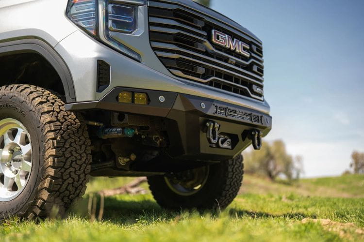 DV8 Offroad Spec Series front bumper FBGC1-03 for 2022-2026 GMC Sierra 1500 durable DV8 Spec Series winch bumper black