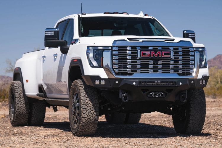 DV8 Offroad Spec Series front bumper FBGC2-02 for 2024-2026 GMC Sierra 2500HD/3500HD durable DV8 Offroad bumper black