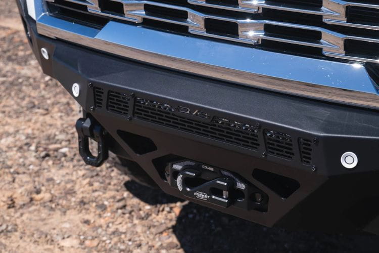 DV8 Offroad Spec Series front bumper FBGC2-02 for 2024-2026 GMC Sierra 2500HD/3500HD durable DV8 Offroad bumper black
