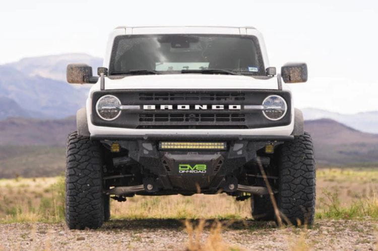 DV8 Offroad tube front bumper FBBR-08 for 2021-2026 Ford Bronco durable DV8 Offroad Bronco bumper black protection