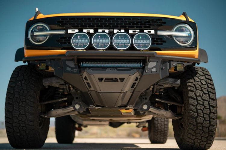 DV8 Offroad tube front bumper FBBR-08 for 2021-2026 Ford Bronco durable DV8 Offroad Bronco bumper black protection