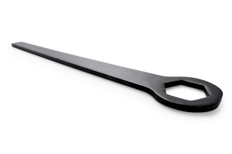 Eaz Lift Gooseneck Adapter 48501 – 15-inch gooseneck adapter for fifth wheel trailers, designed for secure towing with a heavy-duty gooseneck hitch adapter.