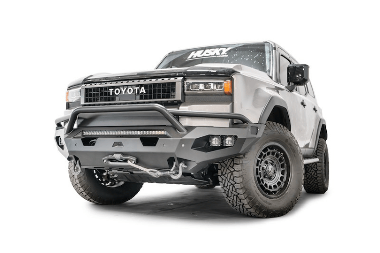  Fab Fours Matrix front bumper with pre-runner guard for Toyota Land Cruiser – rugged matte finish bumper upgrade