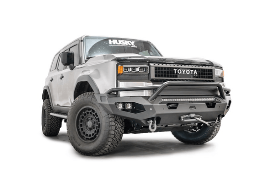  Fab Fours Matrix front bumper with pre-runner guard for Toyota Land Cruiser – rugged matte finish bumper upgrade