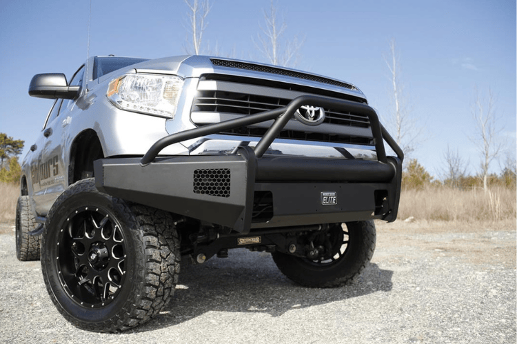 Fab Fours Toyota Tundra 2007-2013 Front Bumper Winch Ready with Pre-Runner Guard TT07-R1862-1