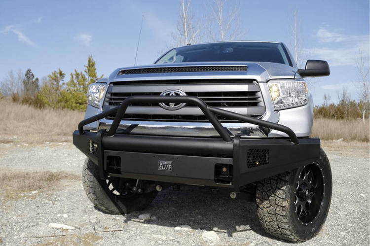 Fab Fours Toyota Tundra 2007-2013 Front Bumper Winch Ready with Pre-Runner Guard TT07-R1862-1