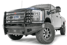 Fab Fours black steel front bumper grille guard FS23-S5960-1 for 2023-2025 Ford F450/F550 Super Duty durable fab fours bumper