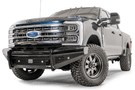 Fab Fours front bumper FS23-S5961-1 black steel for 2023-2025 Ford F450/F550 Super Duty durable fab fours super duty bumper