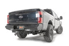 Fab Fours black steel rear bumper FS23-T5950-1 for 2023-2025 Ford F450/F550 Super Duty durable heavy duty rear bumper