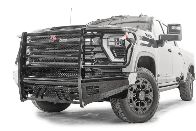 Fab Fours CH24-S6160-1 Chevy Silverado 2500/3500 2024 Black Steel Front Bumper Full Guard