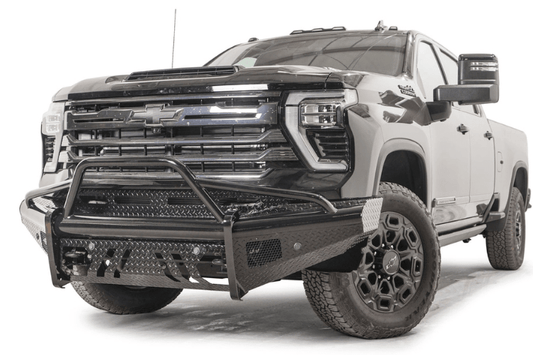 Fab Fours CH24-S6162-1 Chevy Silverado 2500/3500 2024-2025 Black Steel Front Bumper Pre-Runner Guard