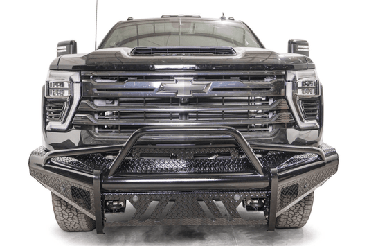 Fab Fours CH24-S6162-1 Chevy Silverado 2500/3500 2024-2025 Black Steel Front Bumper Pre-Runner Guard