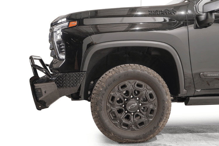 Fab Fours CH24-S6162-1 Chevy Silverado 2500/3500 2024-2025 Black Steel Front Bumper Pre-Runner Guard