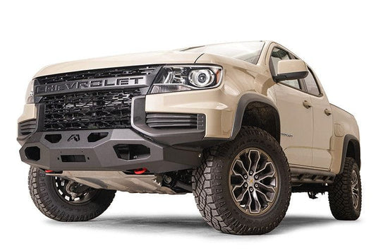 Fab Fours CC21-N5151-1 Chevy Colorado ZR2 2021-2022 Hidden Front Bumper Winch Ready No Guard