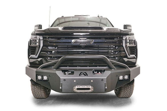 Fab Fours CH24-A6152-1 Chevy Silverado 2500HD/3500HD 2024-2025 Premium Front Bumper Winch Ready Pre-Runner Guard