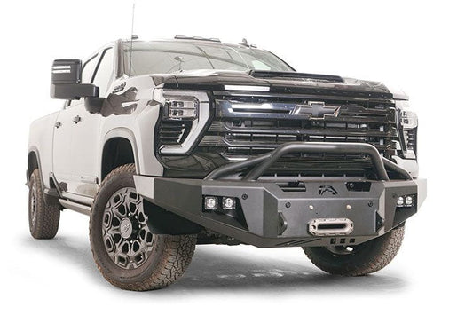 Fab Fours CH24-A6152-1 Chevy Silverado 2500HD/3500HD 2024-2025 Premium Front Bumper Winch Ready Pre-Runner Guard