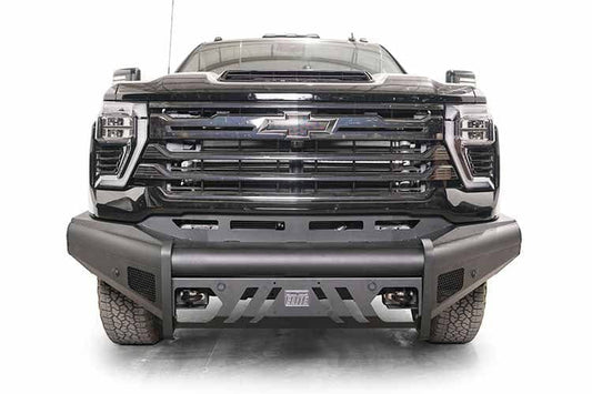 Fab Fours CH24-Q6161-1 Chevy Silverado 2500HD/3500HD 2024-2025 Black Steel Elite Front Bumper No Guard