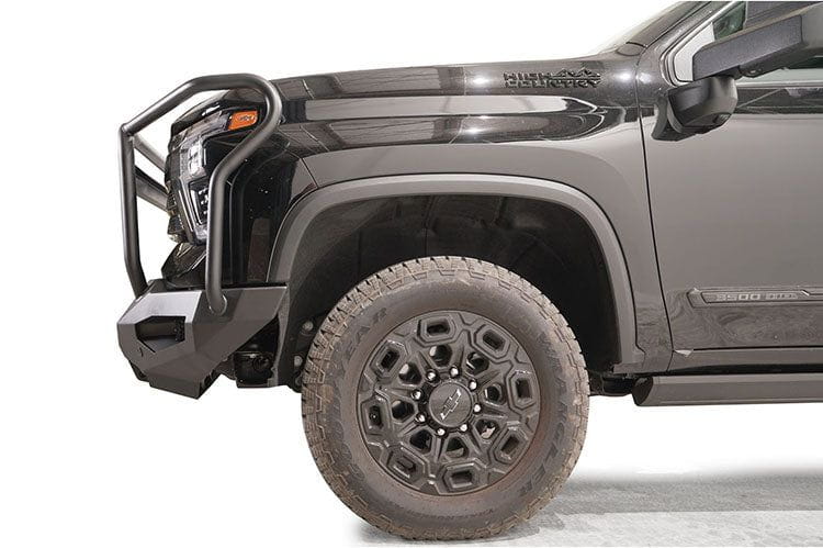 Fab Fours CH24-X6150-1 full guard front bumper for 2024 Silverado HD, winch-compatible and built tough for extreme off-road conditions