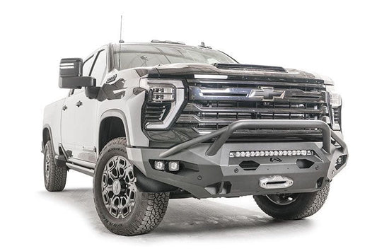 Fab Fours CH24-X6152-1 Chevy Silverado 2500HD/3500HD 2024-2025 Matrix Front Bumper Winch Ready with Pre-Runner Guard