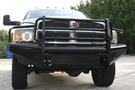 Fab Fours DR03-S1060-1 black steel front bumper full guard for Dodge Ram 2500/3500 2003–2005.