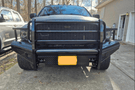 Fab Fours DR03-S1060-1 Dodge Ram 2500/3500 2003-2005 Black Steel Front Bumper Full Guard
