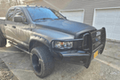 Fab Fours DR03-S1060-1 Dodge Ram 2500/3500 2003-2005 Black Steel Front Bumper Full Guard