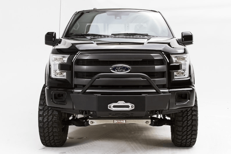 Fab Fours FF15-N3250-1 winch mount front bumper for Ford F150 2015–2020