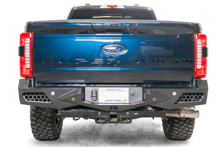 Fab Fours FS23-E5951-1 Ford F250/F350 Superduty 2023 Vengeance Rear Bumper with Sensor