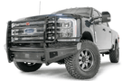 Fab Fours FS23-S5960-1 Ford F250/F350 Superduty 2023 Black Steel Front Bumper with Full Guard