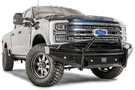 Fab Fours FS23-S5962-1 Ford F450/F550 Superduty 2023 Black Steel Front Bumper with Pre-Runner Guard