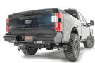 Fab Fours FS23-T5950-1 Ford F250/F350 Superduty 2023 Black Steel Rear Bumper