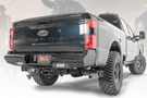 Fab Fours FS23-T5950-1 Ford F250/F350 Superduty 2023-2025 Black Steel Rear Bumper