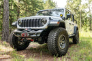 Fab Fours Ghost Stubby front winch bumper JL24-B5152-1 for 2018–2025 Jeep Wrangler JL with compact off-road design