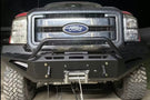 Fab Fours Red Steel FS11-RS2562-1 Ford F250/F350 Superduty 2011-2016 Front Bumper Winch Ready Pre-Runner Guard