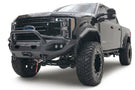 Fab Fours FS17-X4152-1 Matrix Front Bumper for 2017-2022 Ford F250/F350 Super Duty, winch-ready design with a pre-runner guard, providing rugged durability and aggressive front-end protection.