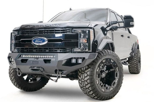 Fab Fours Matrix Front Bumper FS17-X4161-1 for 2017–2022 Ford F250/F350 – Heavy-Duty, Guardless, Winch Ready