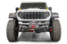 Fab Fours Ghost Stubby Front Winch Bumper JL24-B5151-1 delivers heavy-duty durability and bold styling for 2018-2025 Jeep Wrangler JL. Buy now at BumperOnly.