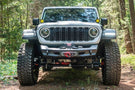 Fab Fours Ghost Stubby Front Winch Bumper JL24-B5151-1 delivers heavy-duty durability and bold styling for 2018-2025 Jeep Wrangler JL. Buy now at BumperOnly.
