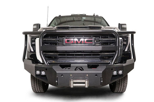 Fab Fours GM24-A6250-1 GMC Sierra 2500/3500 2024 New Premium Front Bumper Winch Ready with Full Guard