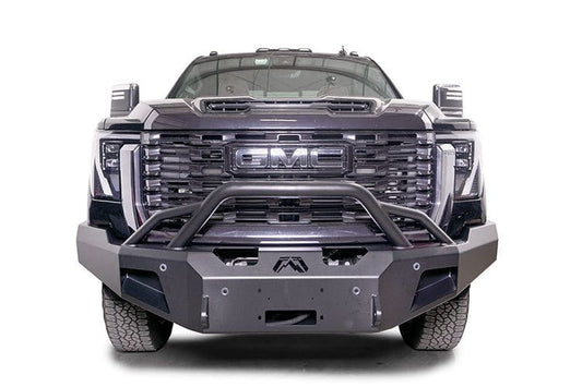 Fab Fours GM24-A6252-1 GMC Sierra 2500/3500 2024 New Premium Front Bumper Winch Ready with Pre-Runner Guard