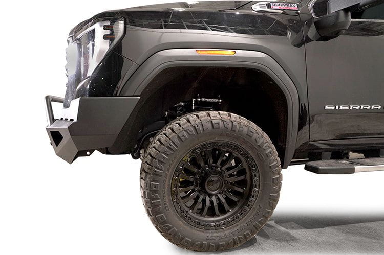 Fab Fours GM24-RS6262-1 GMC Sierra 2500/3500 HD 2024-2025 Red Steel Front Bumper Winch Ready Pre-Runner Guard