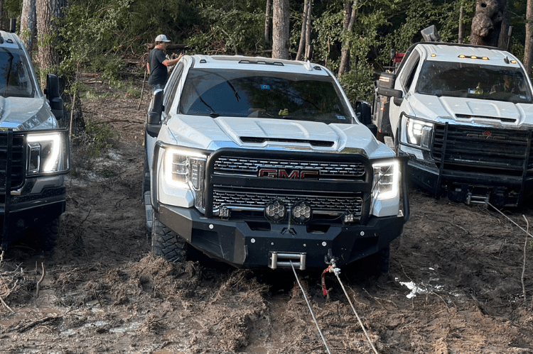 Fab Fours GM24-S6260-1 Black Steel Front Bumper with Full Guard for 2024 GMC Sierra 2500/3500