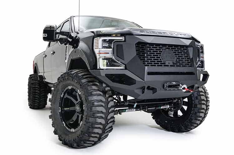 Fab Fours GR5900-1 Ford F250/F350 Superduty 2023-2025 Grumper 2.0 Front Bumper Winch Ready