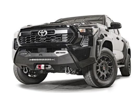 Fab Fours semi hidden winch mount TT24-N6351-1 for 2024-2026 Toyota Tacoma durable Fab Fours winch mount bumper black