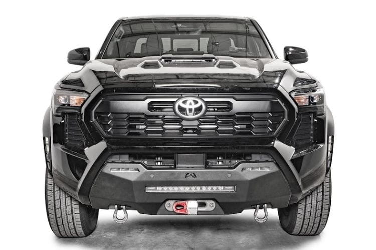 Fab Fours semi hidden winch mount TT24-N6351-1 for 2024-2026 Toyota Tacoma durable Fab Fours winch mount bumper black